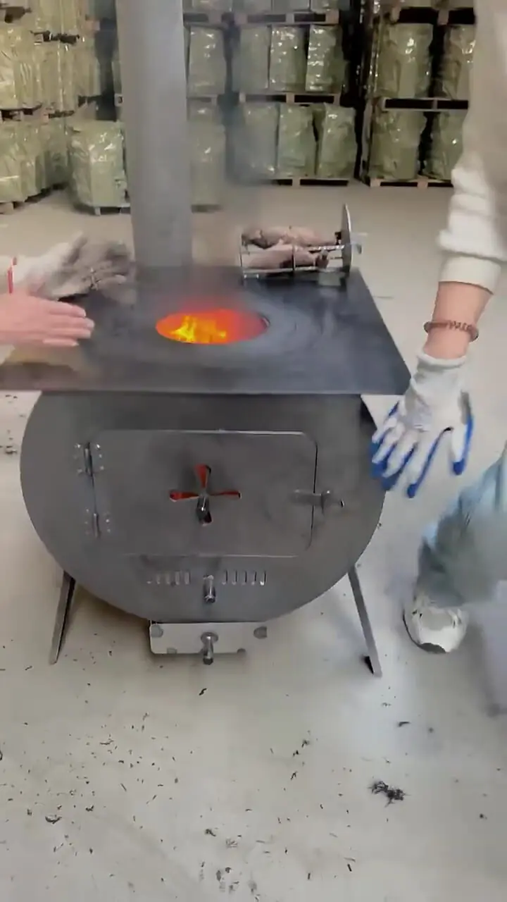 فیلم عملکرد اجاق هیزم و زغال