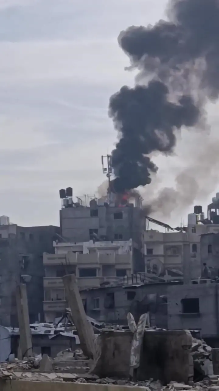 فیلم حمله پهپاد اسرائیلی به ژنراتور برق در غزه