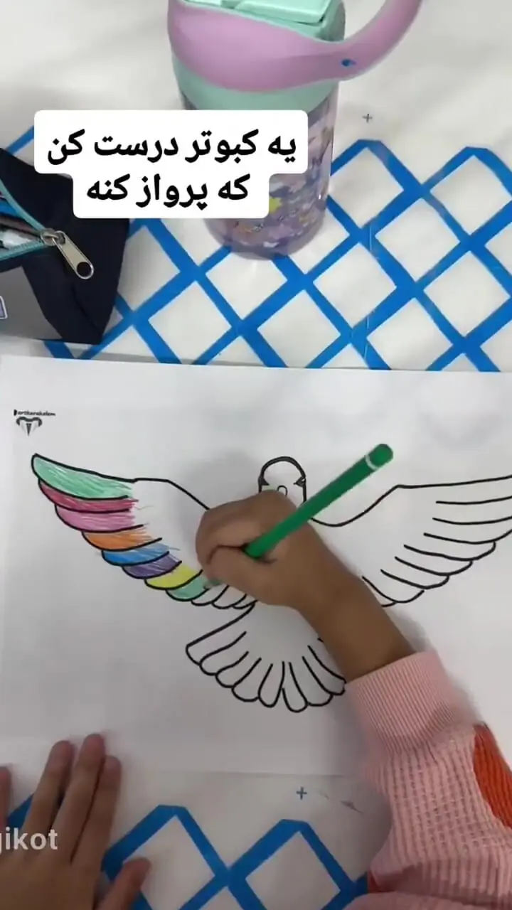 فیلم آموزش ساخت کاردستی کوبتر بال زن