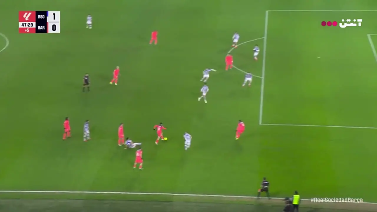 خلاصه بازی رئال سوسیداد 2 - بارسلونا 1
