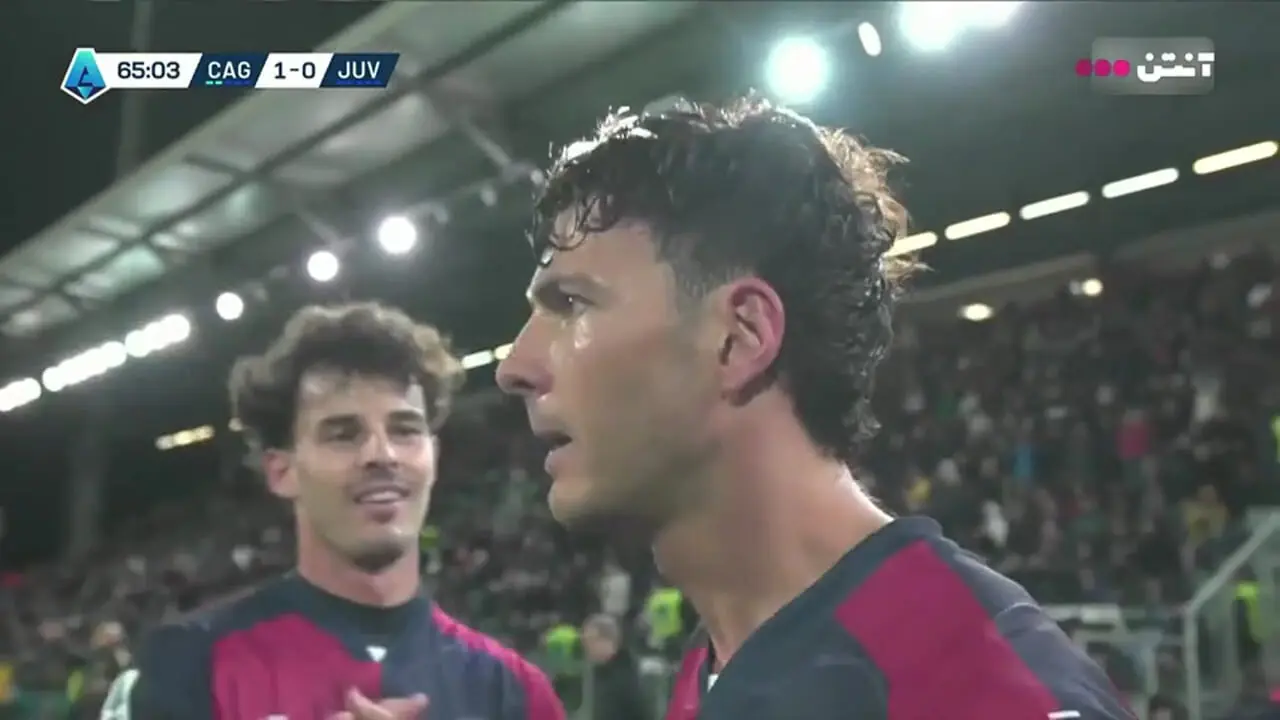 تک گل بازی یونتوس و کالیاری با کار تمرین شده از ضربه ایستگاهی