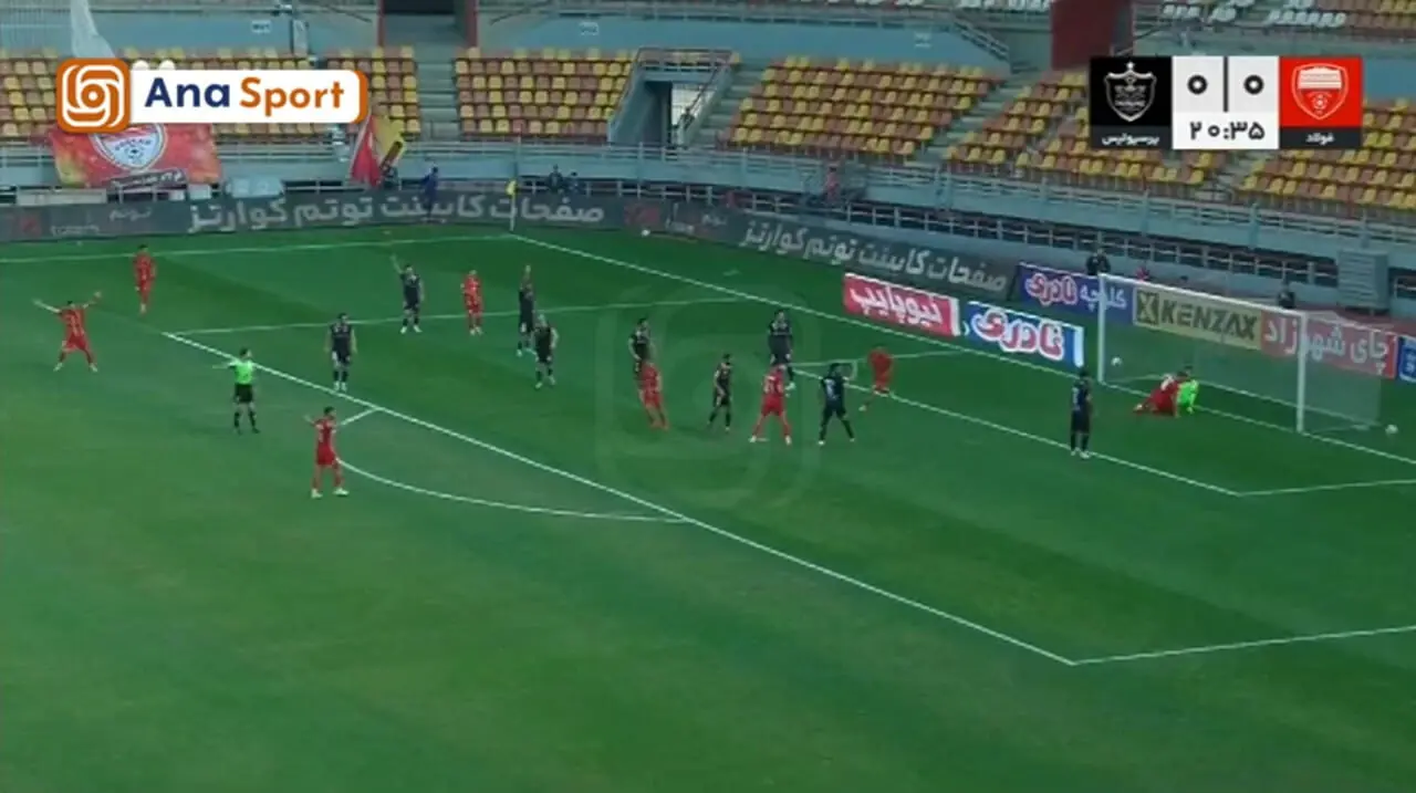 فیلم گل اول فولاد به پرسپولیس توسط محروقی