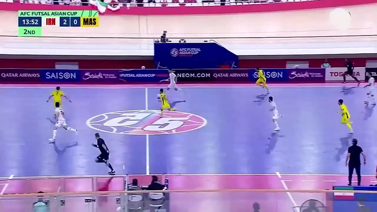 فیلم 4 گل تیم ملی فوتسال ایران در برابر مالزی در بازی های جام ملت های آسیا