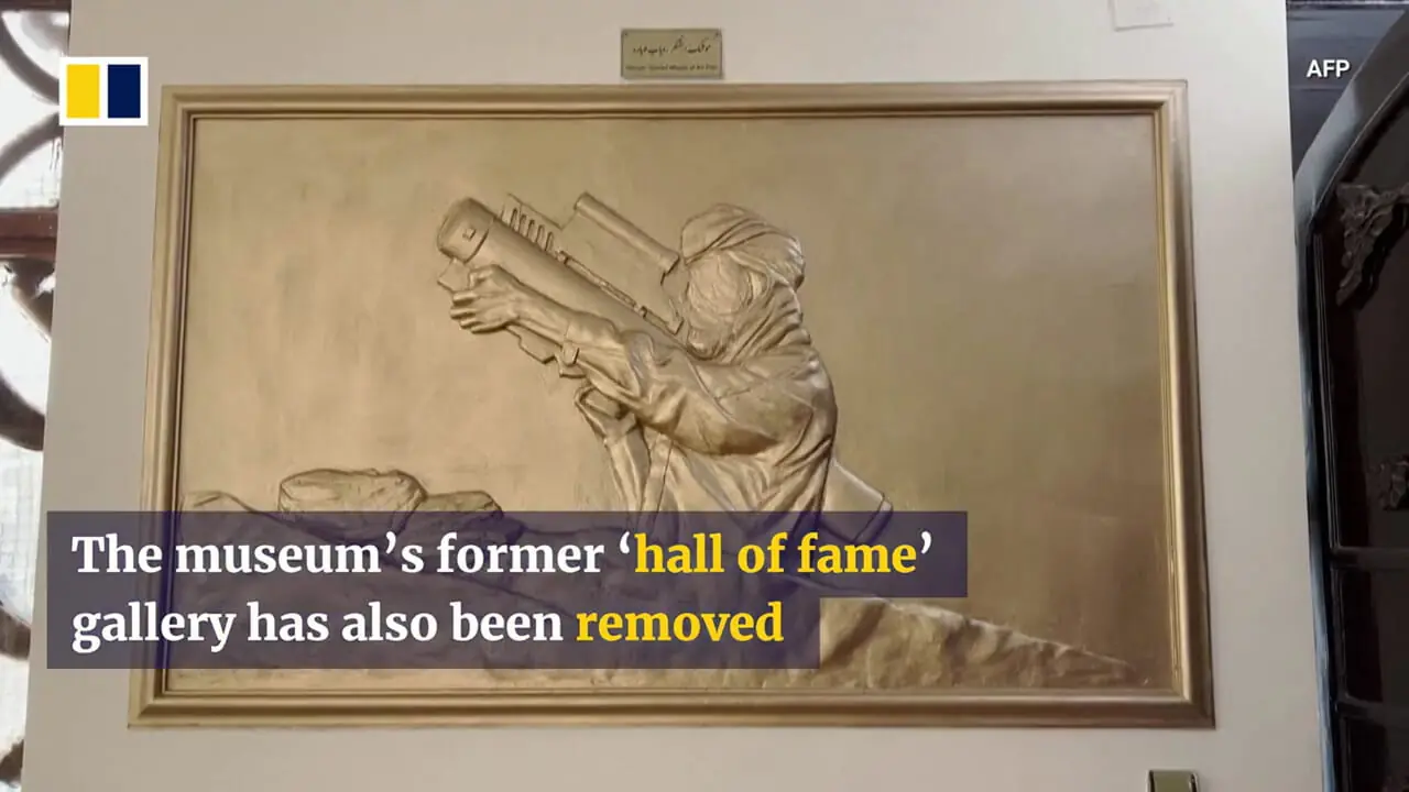 فیلم شخصیت زدایی طالبان از موزه مقاومت هرات