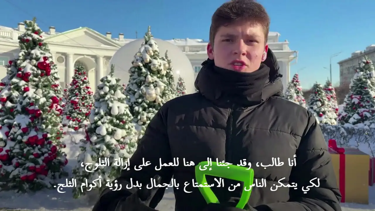 فیلم رکوردشکنی بارش برف در پایتخت روسیه