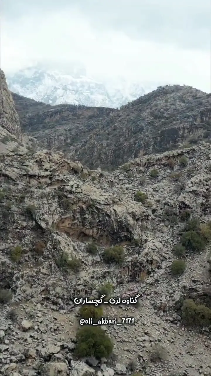 گچساران برفی / زیبایی زمستان در روستای گناوه لری