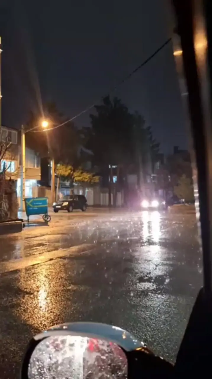 فیلم بارش‌های شدید در نیشابور