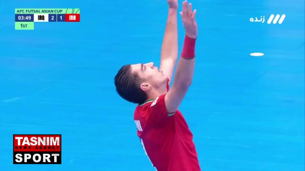 فیلم گل دوم ایران به عراق توسط بهروز عظیمی / عراق 2 - ایران 2