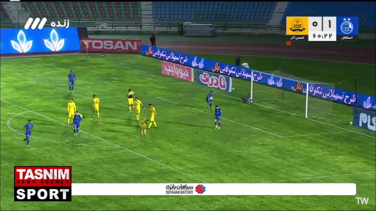 فیلم گل دوم استقلال به شمس‌آذر توسط سعید سحرخیزان 61