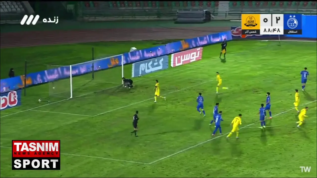 فیلم گل اول شمس‌آذر به استقلال توسط هومن ربیع‌زاده P89