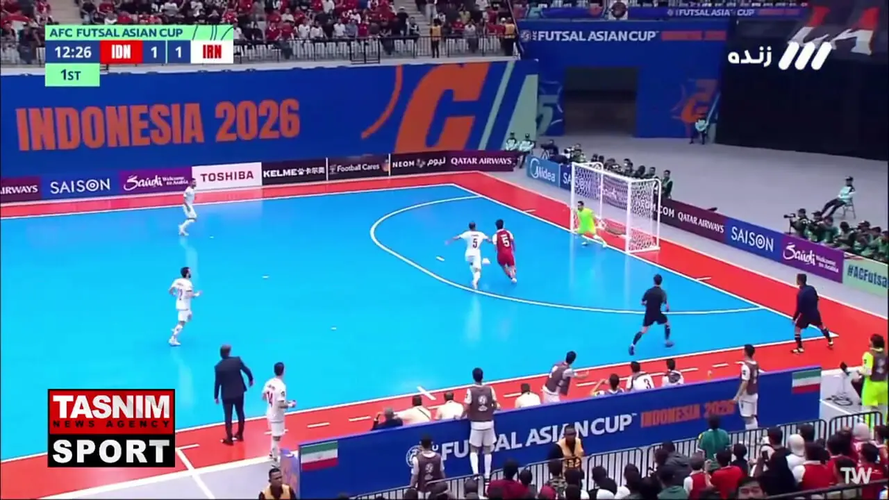 گل دوم اندونزی به ایران / ایران 1- 2 اندونزی