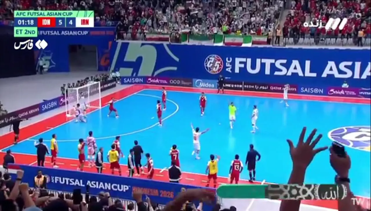  فیلم گل پنجم ایران به اندونزی توسط احمدعباسی / ایران ۵ - ۵ اندونزی