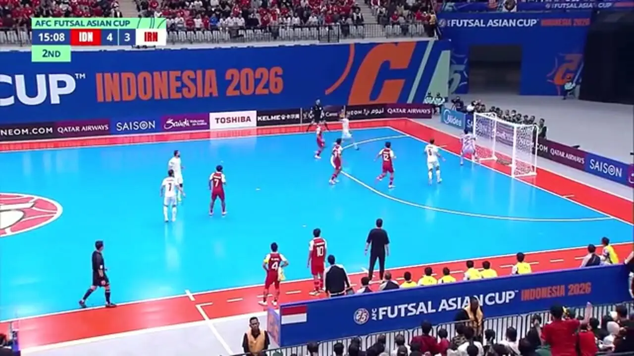 فیلم خلاصه  بازی فوتسال اندونزی 5(4) - ایران 5(5)