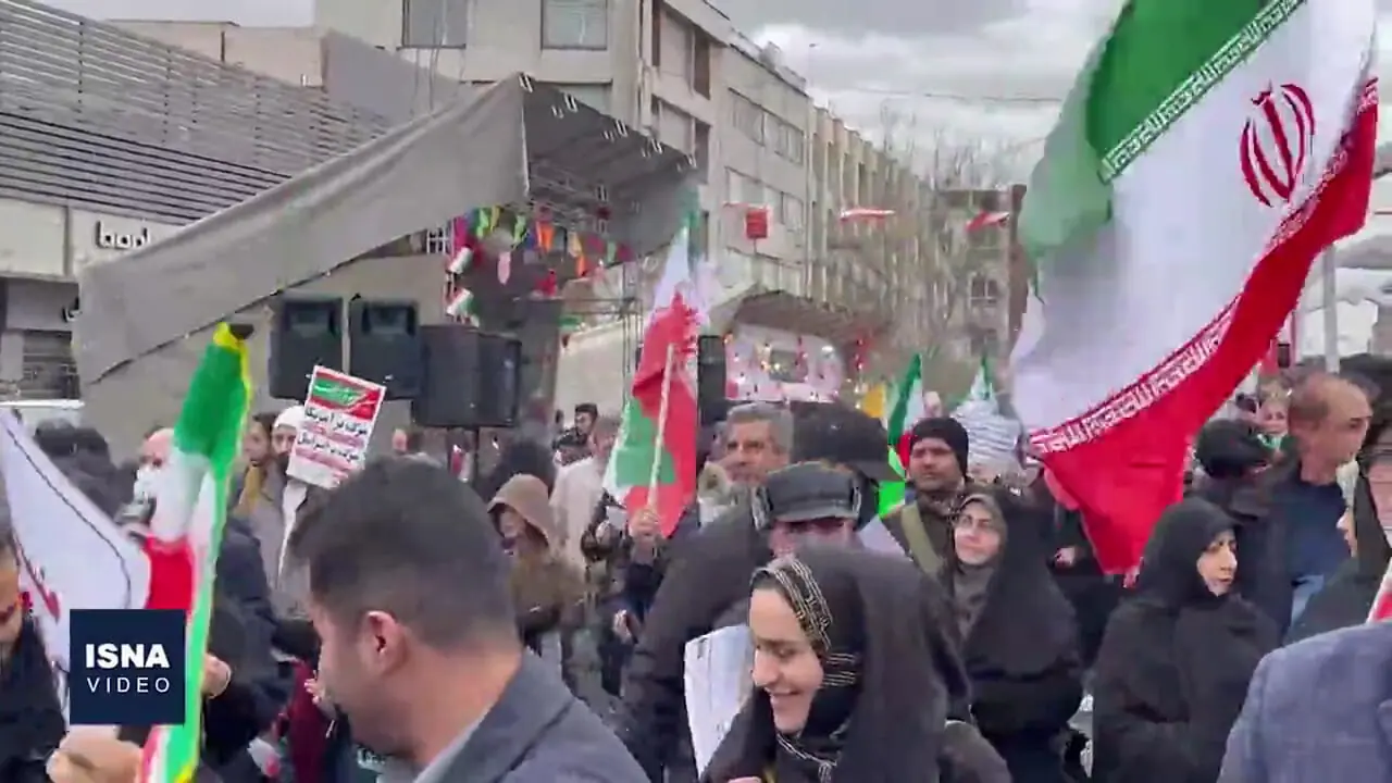 فیلم / راهپیمایی ۲۲ بهمن در تهران