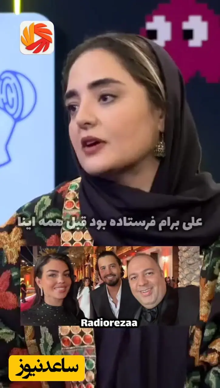 فیلم / واکنش نرگس محمدی به سلفی شوهرش با جورجینا، نامزد رونالدو / گقتم وای چه خوشگله / جورجینا نه ها علی رو میگم خوشگله !