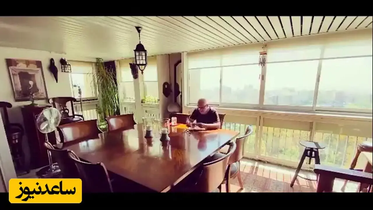 فیلم  و عکس ها / نگاهی به چیدمان اصیل و عهد عتیق خانه رویا نهالی داور عصر جدید/ از درختچه بید مجنون وسط پذیرایی تا قلم زنی روی دیوار، و مجسمه بودا