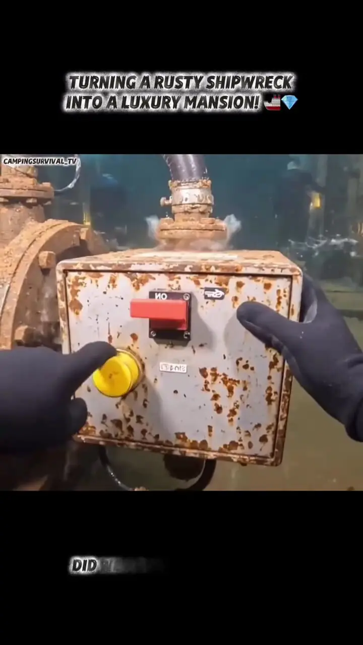 فیلم تبدیل کشتی غرق شده به هتل ۵ ستاره زیر آب