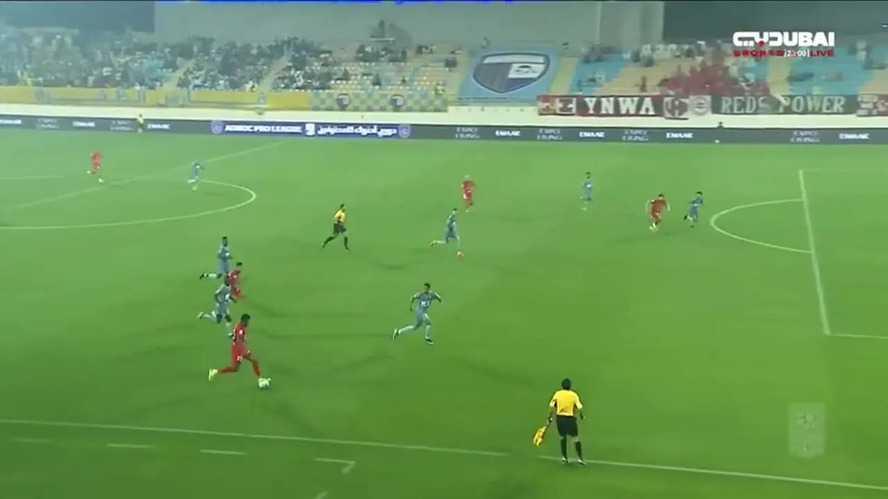 پاس گل سردار آزمون در تقابل شباب الاهلی مقابل الظفره