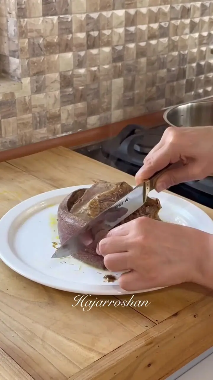 فیلم / زبان گوساله با شوید پلو اونم از نوع مجلسی