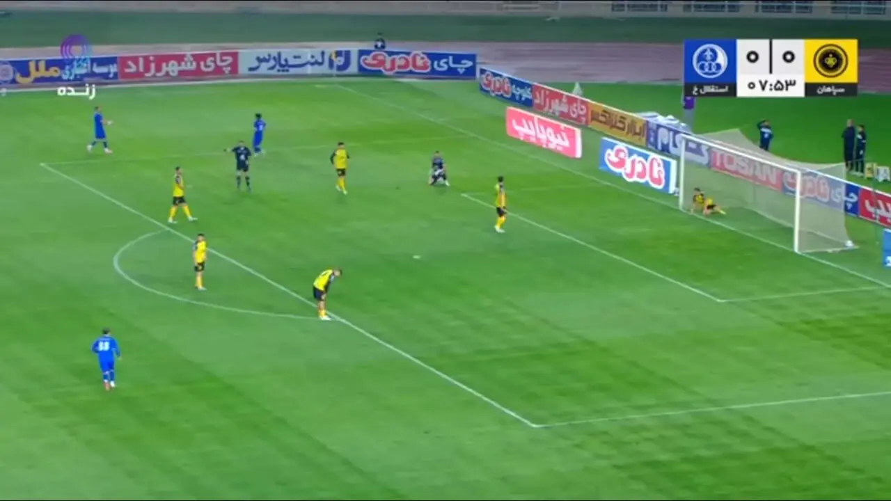 فیلم گل اول استقلال‌خوزستان به سپاهان توسط جلالی‌وند