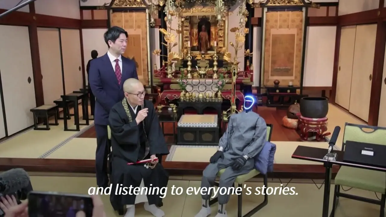 فیلم رونمایی از ربات راهب هوشمند در کیوتو ژاپن