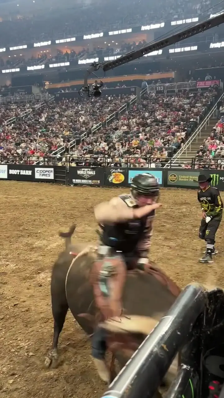 فیلم زمین خوردن گاوباز مقابل گاو خشمگین