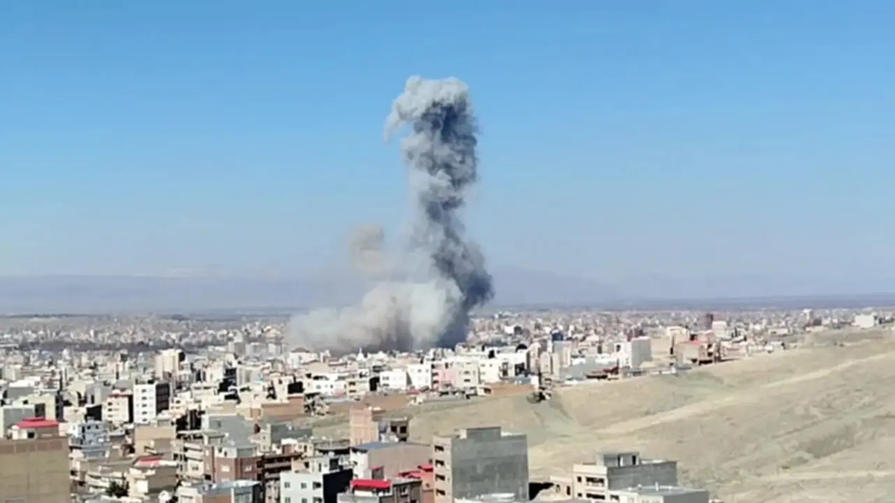 فیلم لحظه اصابت موشک به ارومیه