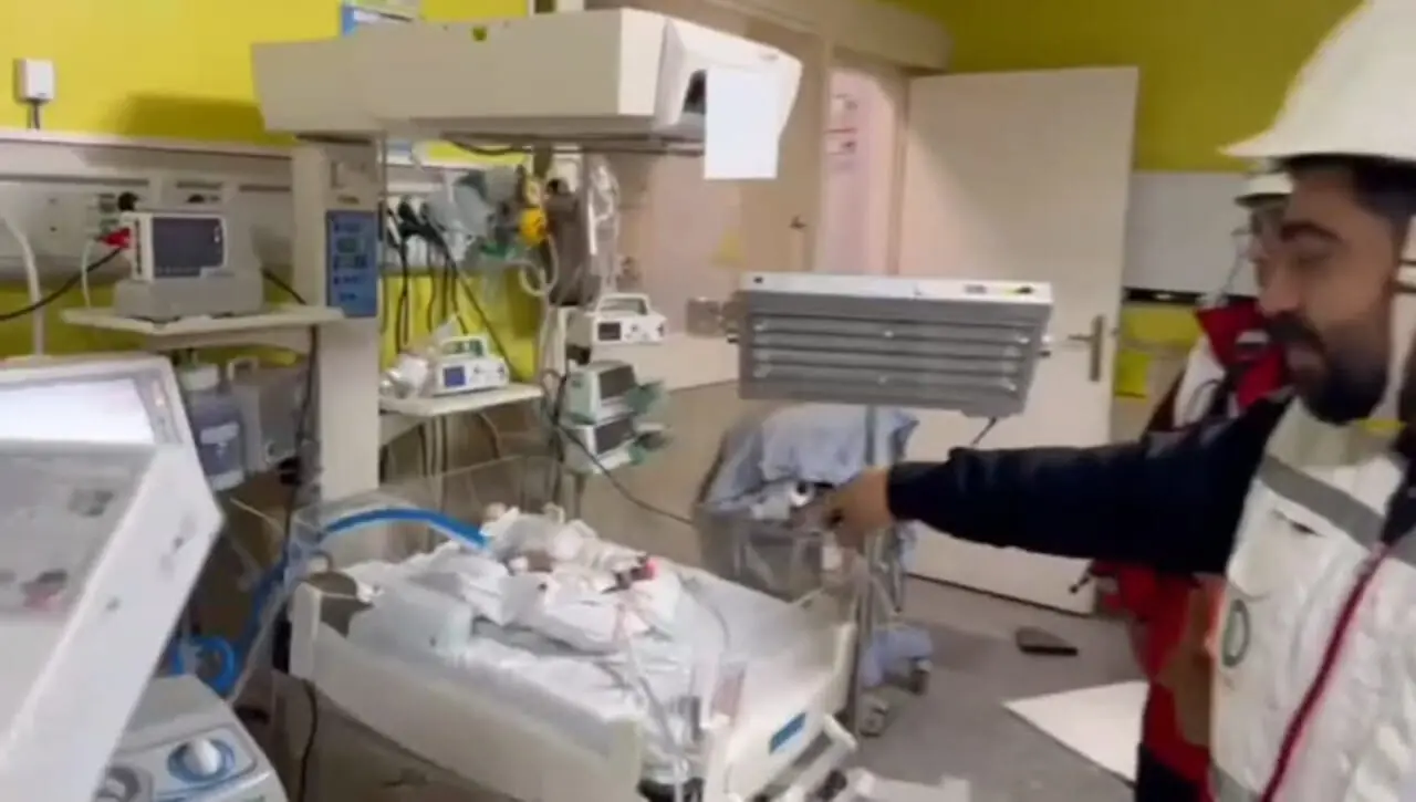 فیلم حمله اسرائیل و آمریکا به بخش نوزادان بیمارستانی در بوشهر