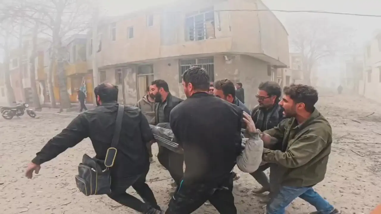 فیلم حمله آمریکا و اسرائیل به مناطق مسکونی خرم‌ آباد