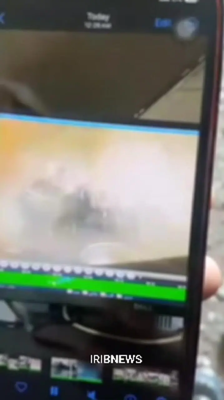 فیلم  دوربین مداربسته یک رستوران، آوار شدن سقف و دیوار آشپزخانه رستوران