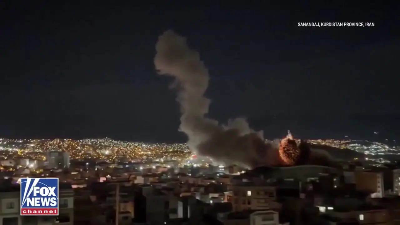 فیلم  انفجارها در سنندج /  فاکس نیوز منتشر کرد