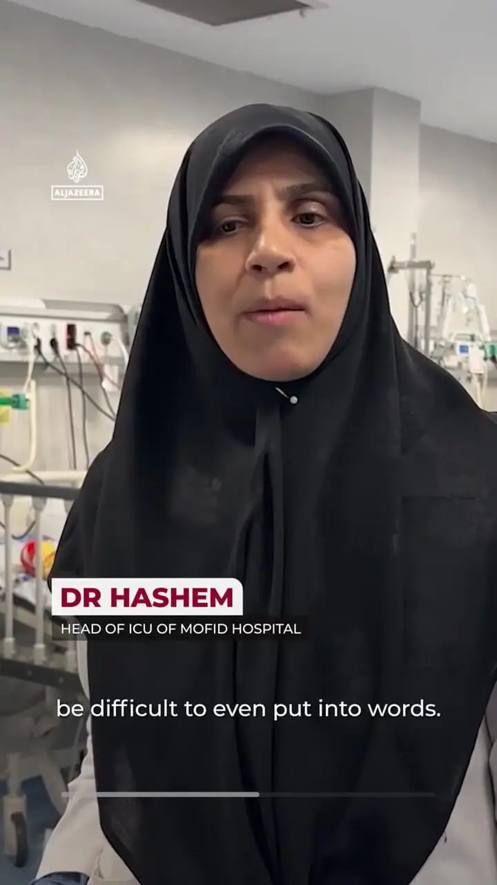 گزارش از کودکان مجروح جنگی، بستری در بیمارستان مفید تهران + فیلم