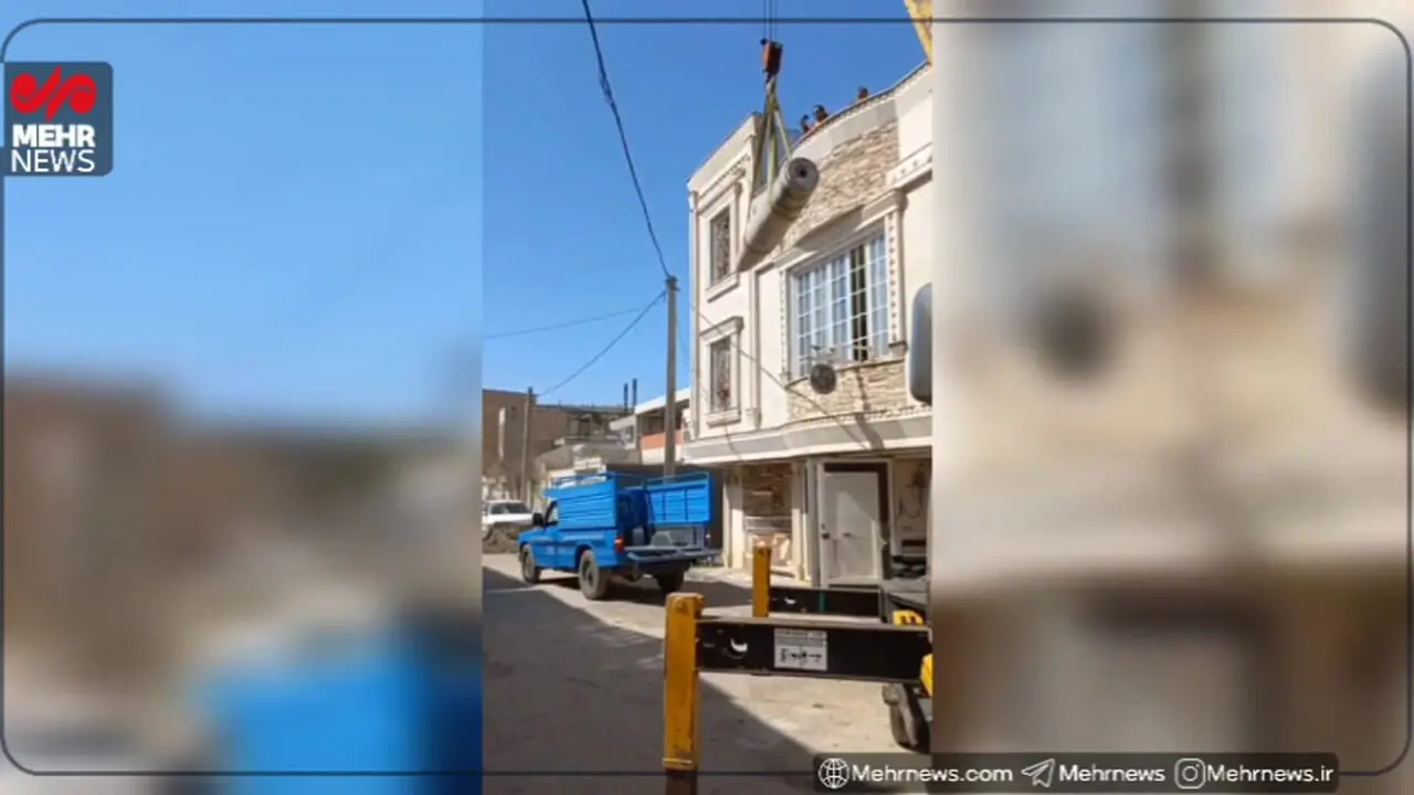 لحظات دلهره‌آور از خروج بمب یک تنی از منزل شهروند کوهدشتی