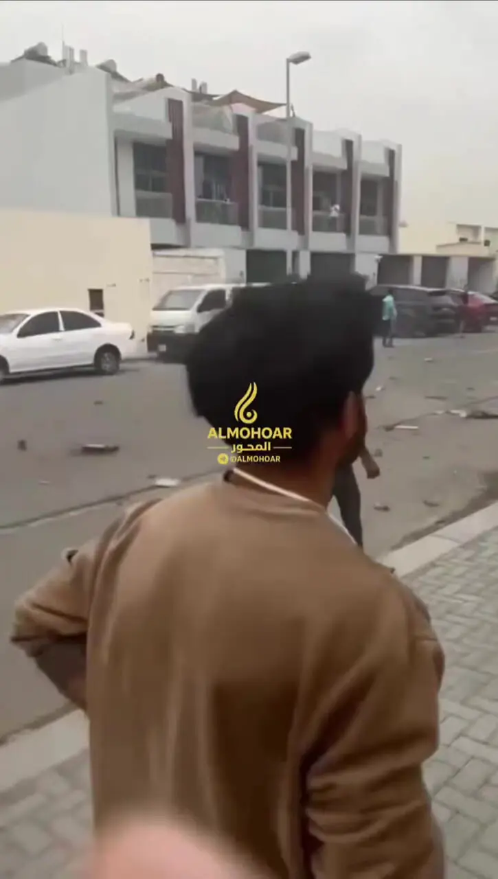 فیلم اصابت پهپاد در دبی به یک هدف آمریکایی