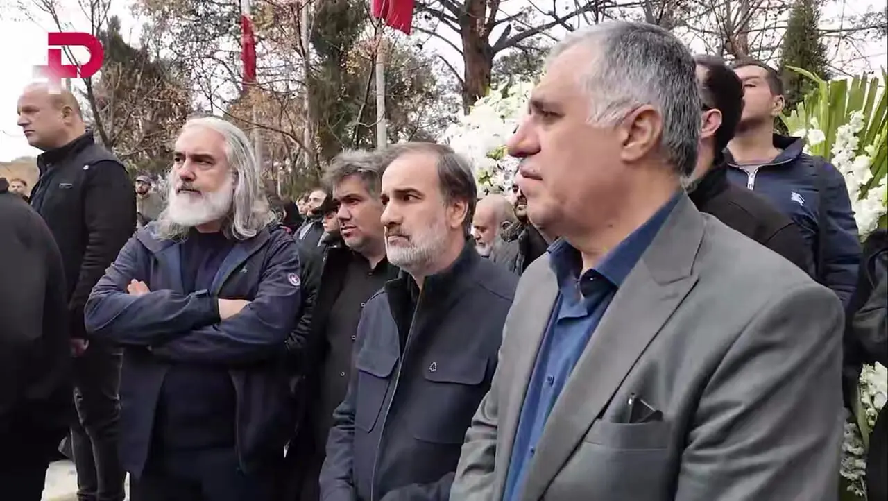 فیلم مراسم تشییع حمید هیراد با حضور افراد مشهور