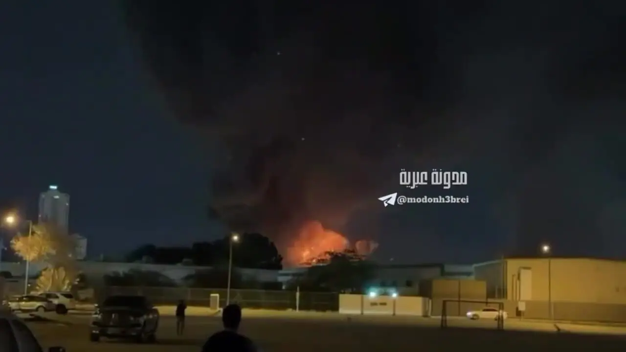 فیلم / پایگاه‌های آمریکا در بحرین زیر ضرب موشک‌های ایرانی