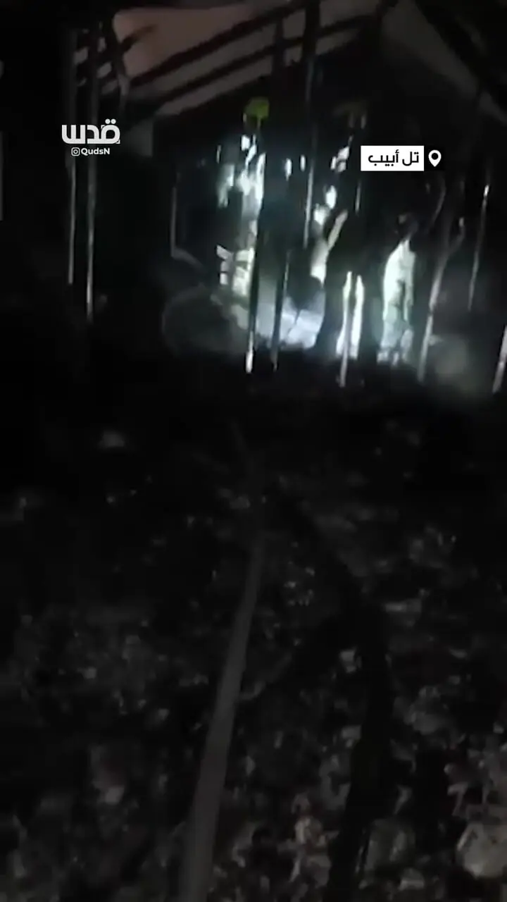 فیلم محل اصابت یکی از موشک‌های ایران در شوهام در نزدیک تل‌آویو