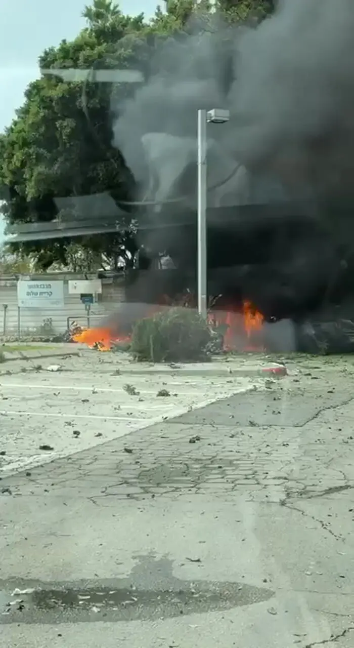 فیلم های محل اصابت موشک ایرانی 