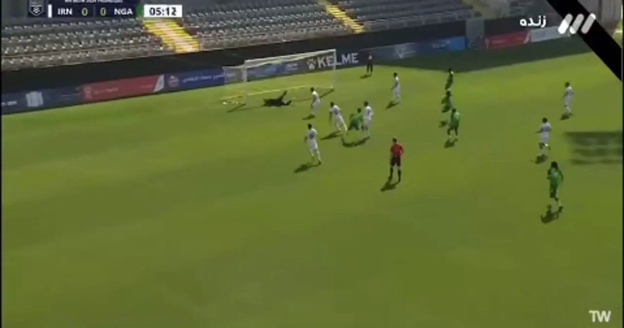 فیلم گل اول نیجریه به ایران / شوک اولیه به تیم ملی؛ نیجریه در دقیقه ۶ دروازه ایران را باز کرد
