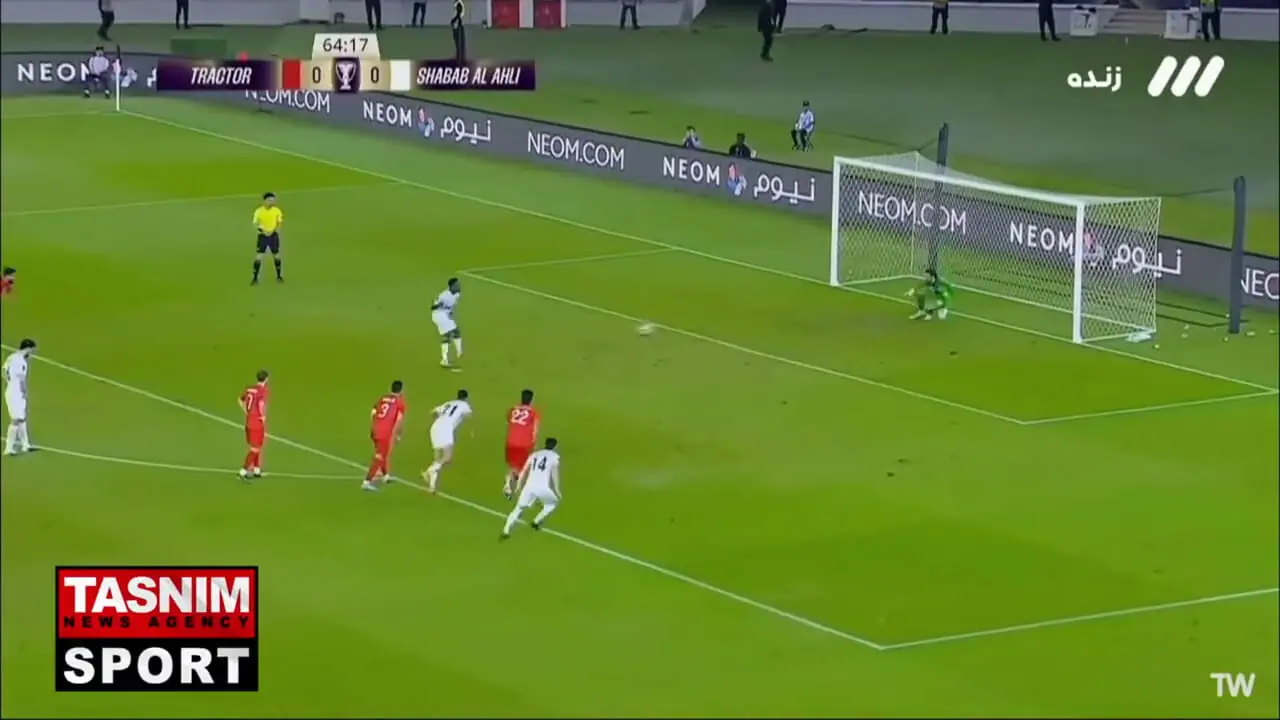 گل اول شباب الاهلی به تراکتور