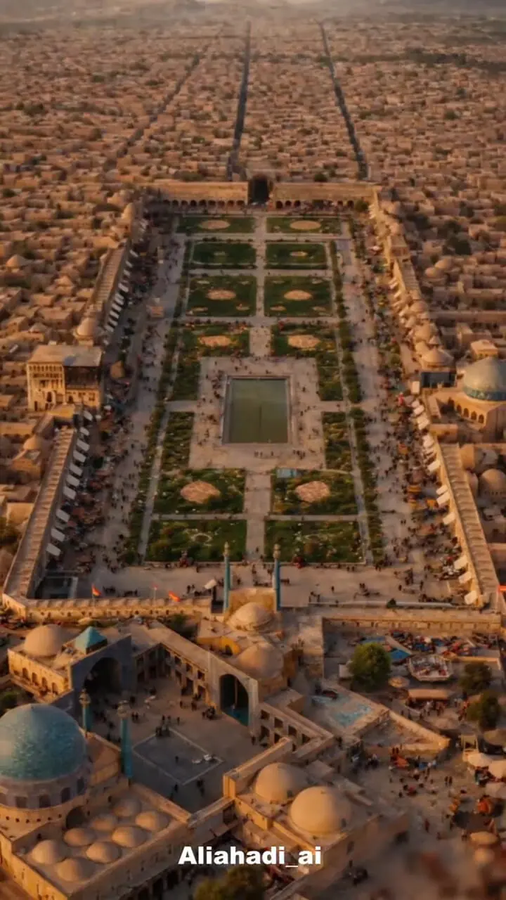 سفر در زمان به دل اصفهان صفوی / تایم‌لپسی که ۴۰۰ سال معماری را در چند ثانیه نشان می‌دهد