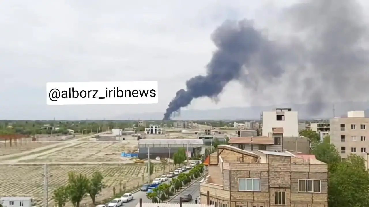 فیلم های آتش سوزی مهیب در اقدسیه چهارباغ