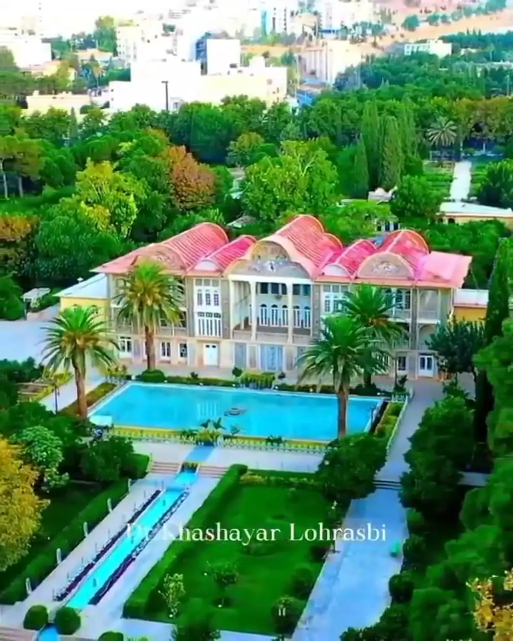 باغ ارم نگین سرسبز شیراز و شاهکار ماندگار معماری قاجار + فیلم