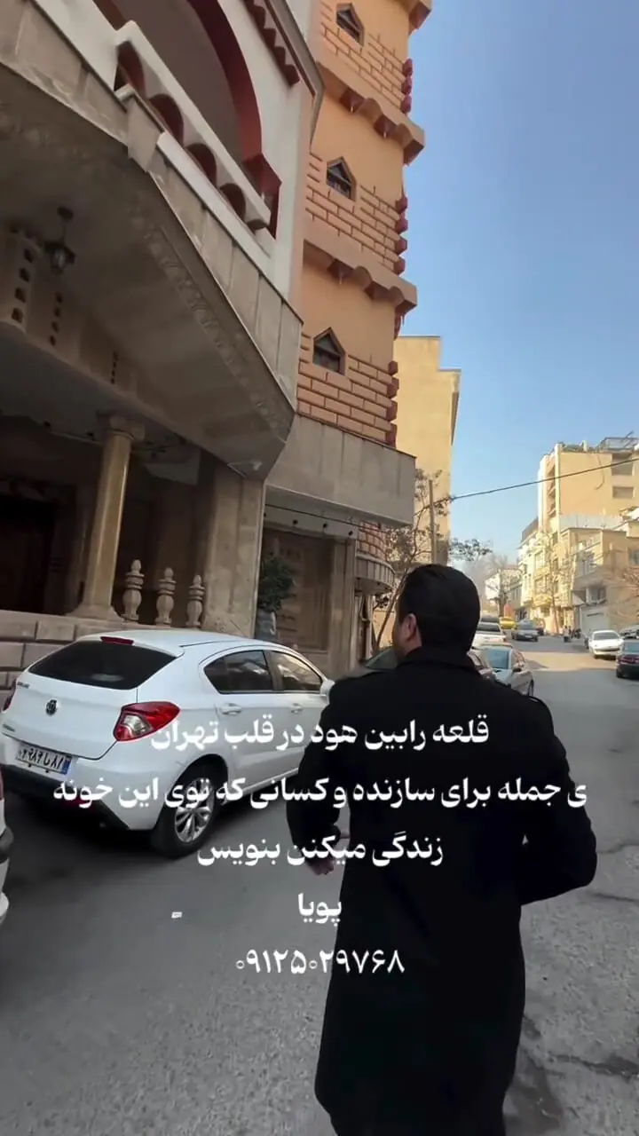 فیلم خلاقیت حماسه ساز اوستا معمار  در ساختن قلعه رابین هود در نیاوران تهران / از ردپای روباهی رابین هود روی پله ها تا عکسش در یردر خانه