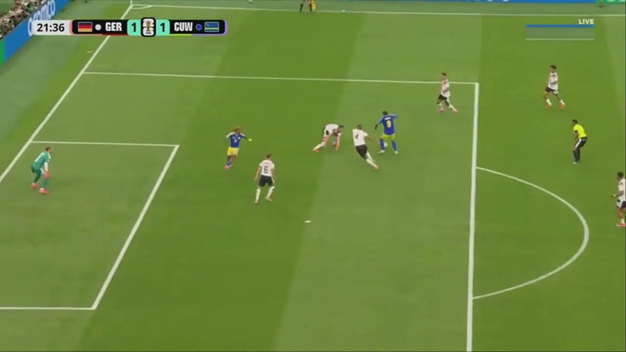 فیلم اولین شگفتی جام گل اول کوراسائو به آلمان / آلمان1-1 کوراسائو