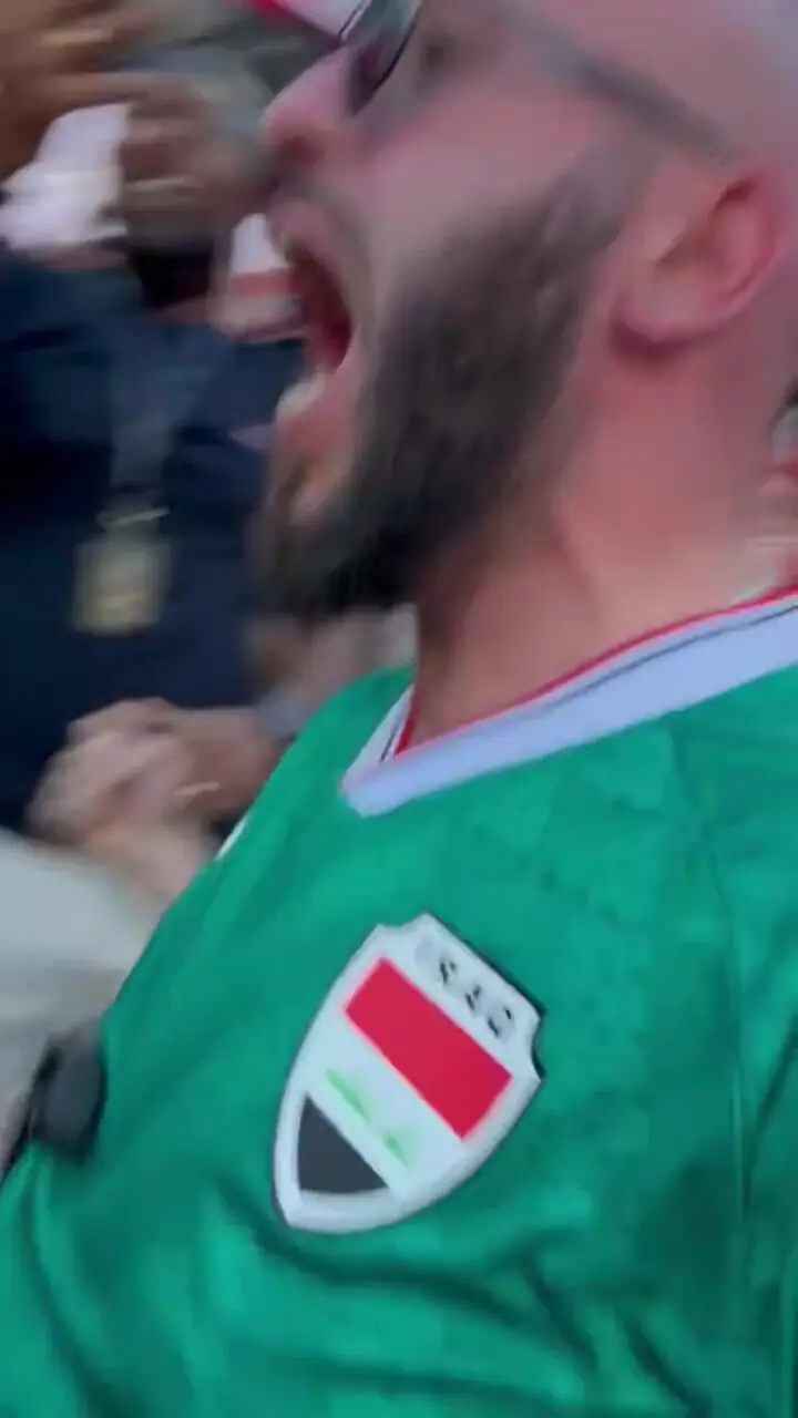 فیلم خوشحالی هوادار عراقی از گل این تیم بعد از 40 سال در جام جهانی