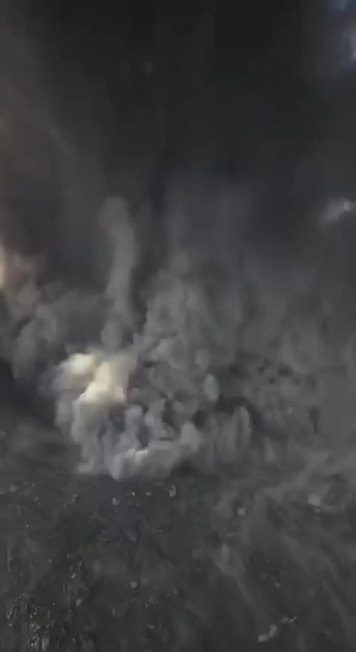 فوران آتشفشان فوئگو در گواتمالا از دید پهپاد