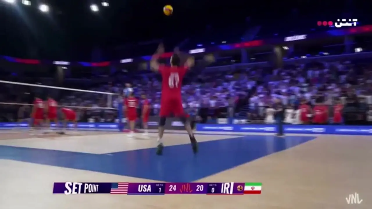 فیلم خلاصه والیبال آمریکا 3 - ایران 0