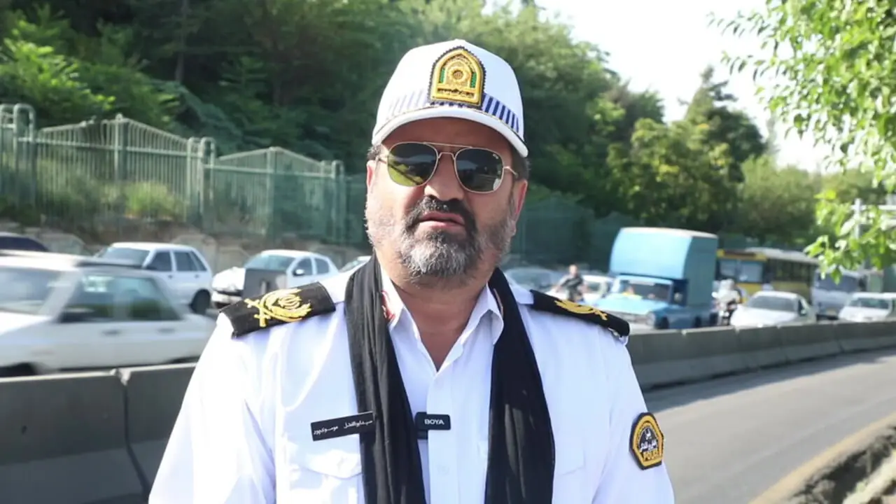 توضیحات سردار سید ابوالفضل موسوی پور رئیس پلیس راهور تهران بزرگ در خصوص وضعیت پارکینگ های پایتخت ویژه مراسم وداع و بدرقه رهبر مجاهد انقلاب 