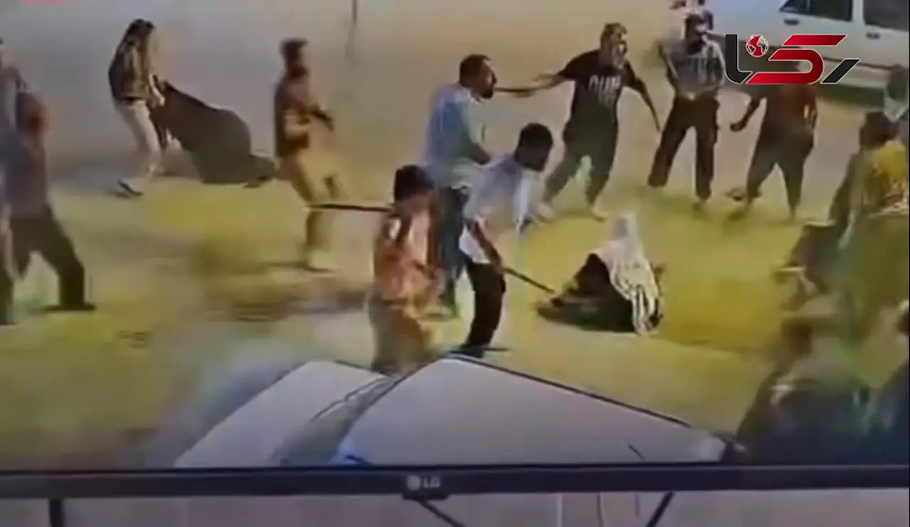 فیلم لحظه قمه کشی  جلوی  تالار عروسی در سنندج